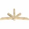 Ekena Millwork Alberta Rough Sawn Timber Gable Bracket, Douglas Fir, 96"W x 52"H x 6"D x 6"F, 13/12 Pitch GBW096X52X0606ALB00RDF - alternate 3